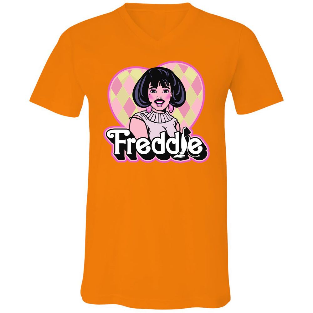 Unisex V-Neck T-Shirt - XN3U4MNA - Orange - 11