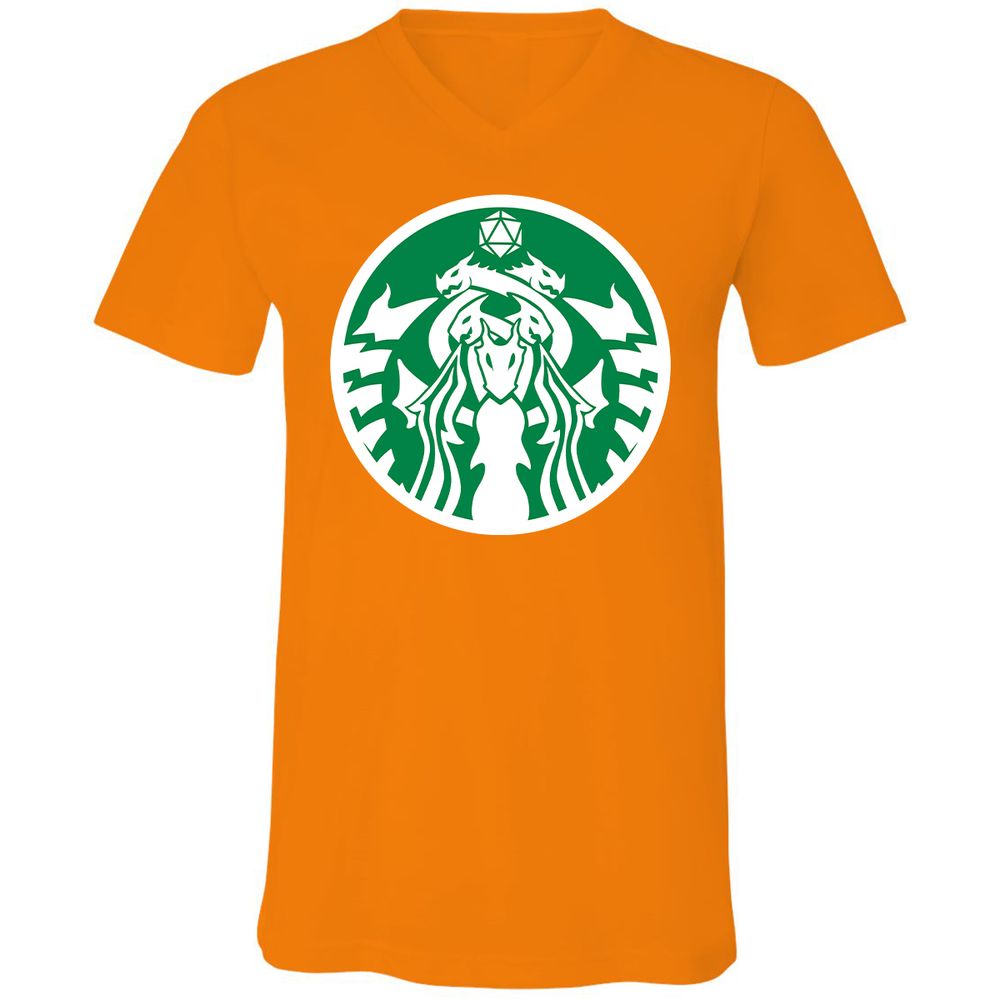 Unisex V-Neck T-Shirt - XXEC85R8 - Orange - 11