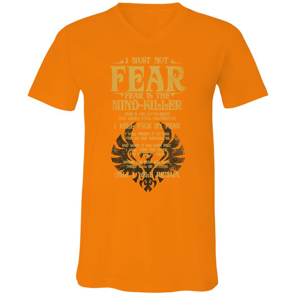 Unisex V-Neck T-Shirt - 5WVDCC5H - Orange - 11