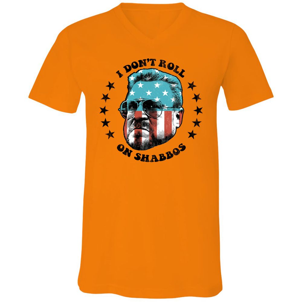 Unisex V-Neck T-Shirt - ZFX29XY1 - Orange - 11
