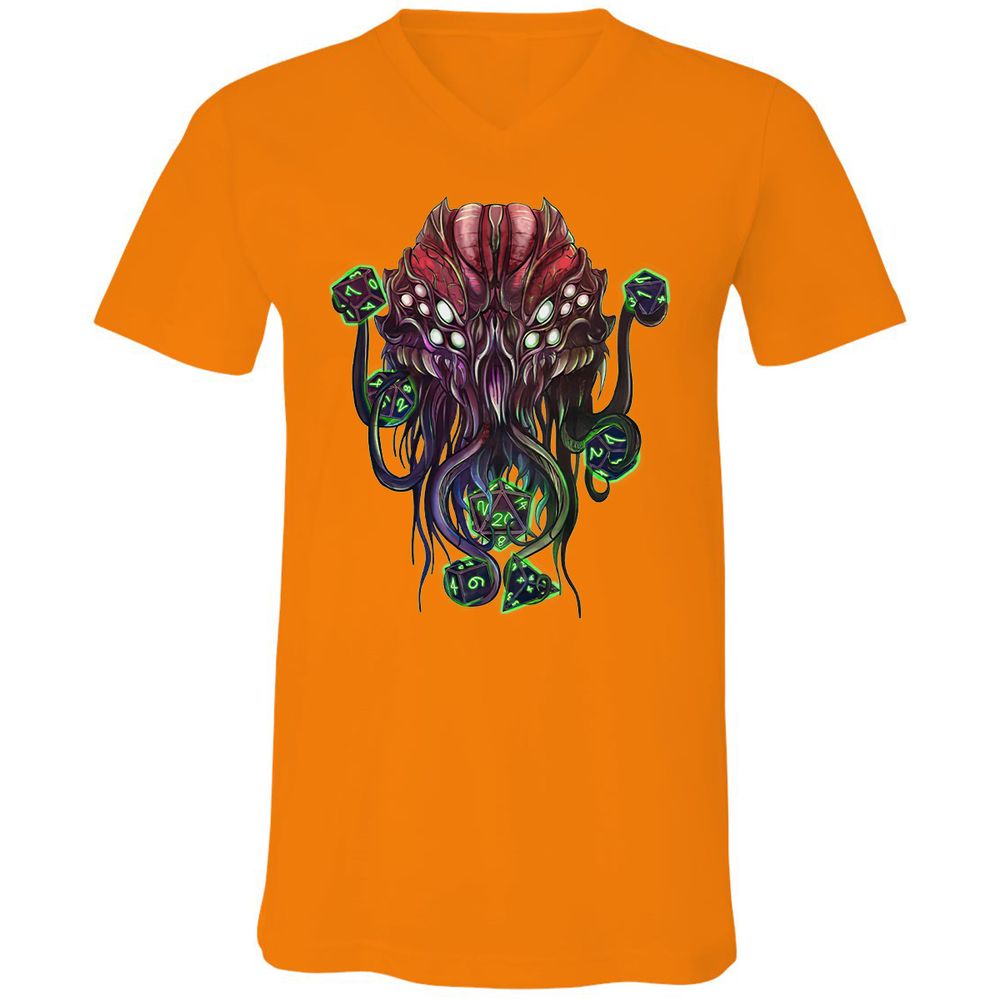 Unisex V-Neck T-Shirt - WHQ4FM17 - Orange - 11