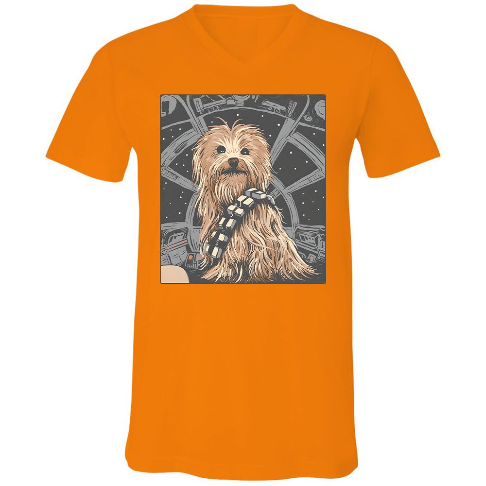 Unisex V-Neck T-Shirt - 5B4SERCY - Orange - 11