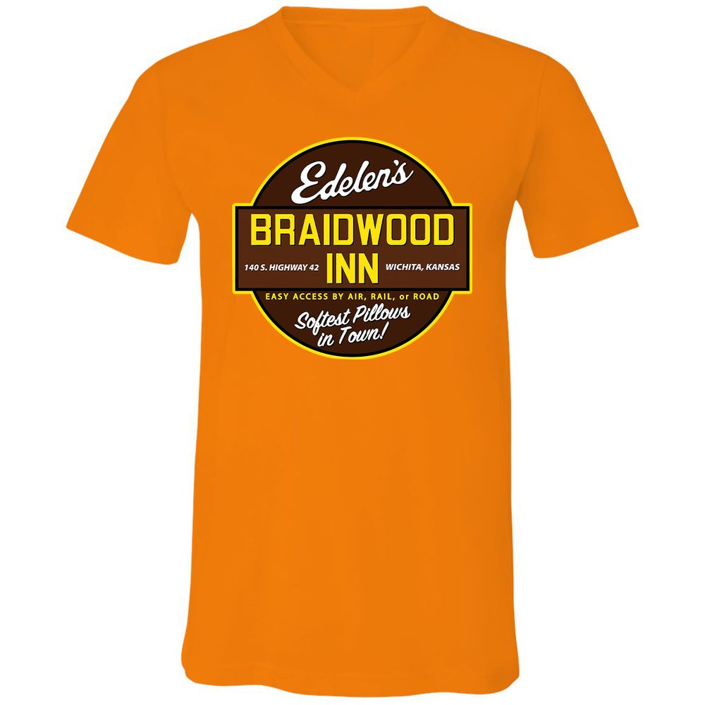 Unisex V-Neck T-Shirt - 9FU9CDWA - Orange - 11