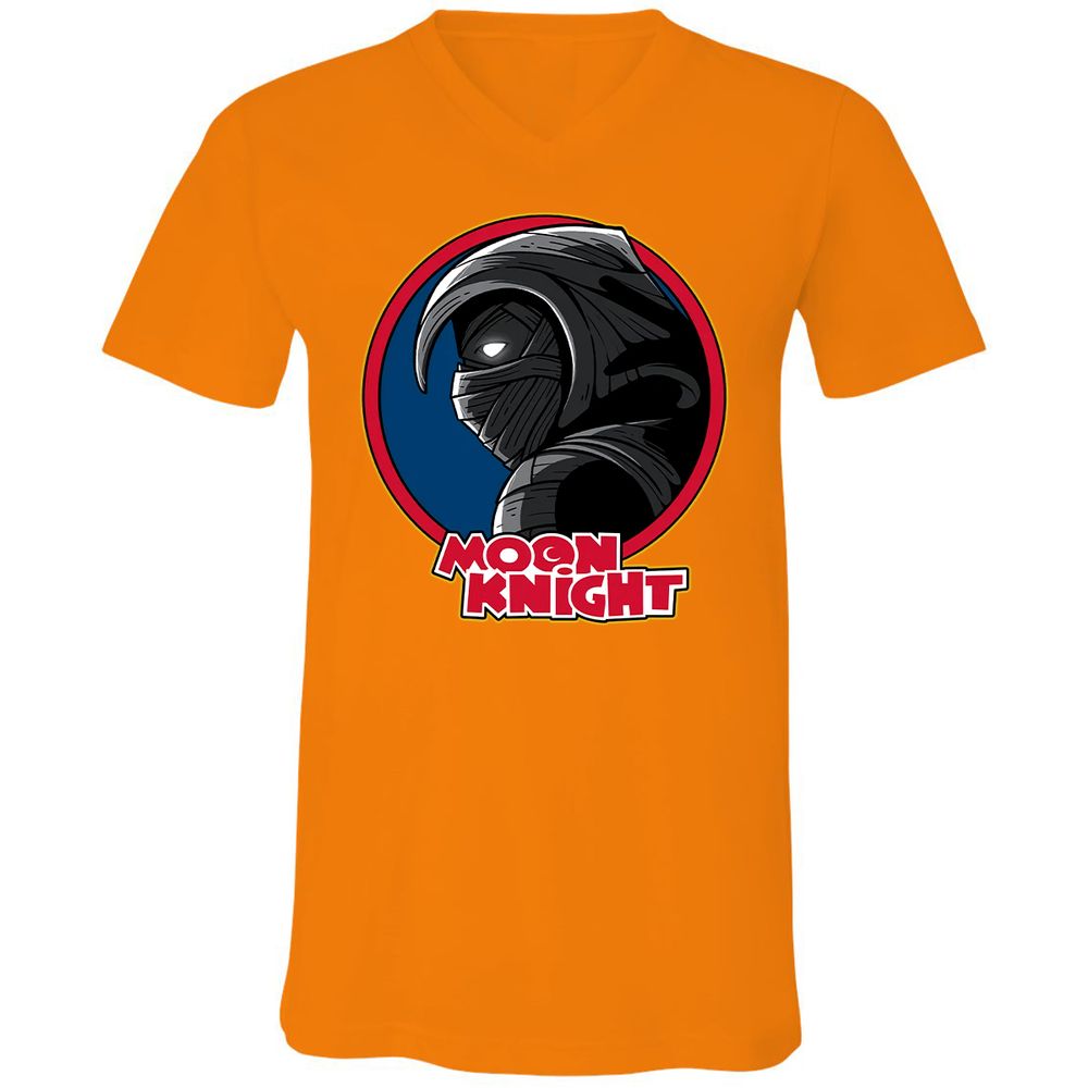 Unisex V-Neck T-Shirt - JK8B38EV - Orange - 11