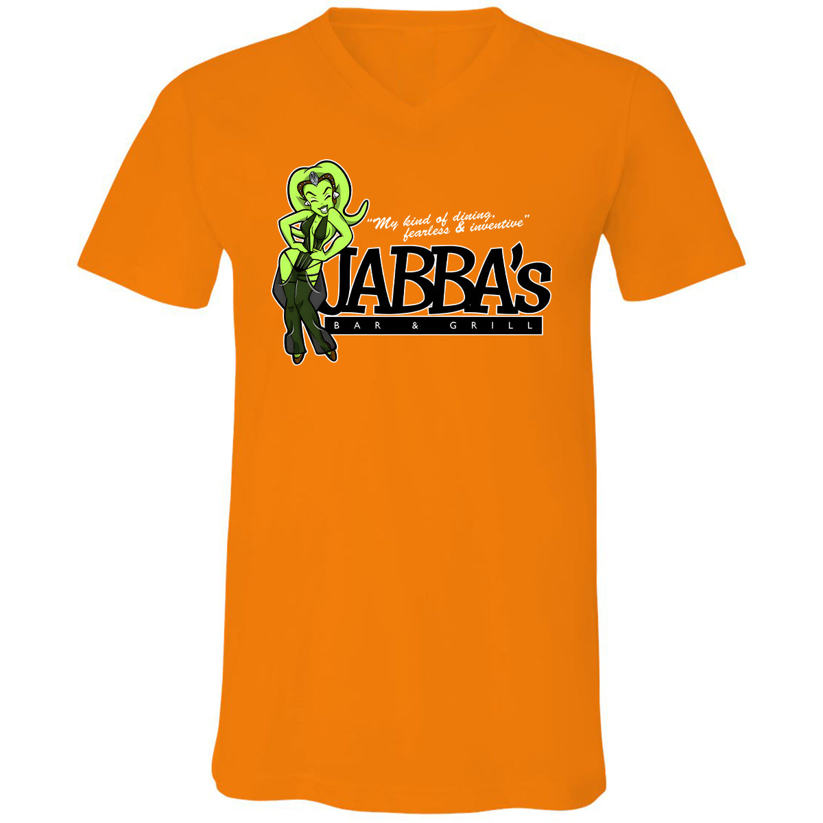 Unisex V-Neck T-Shirt - XS9CRC43 - Orange - 11