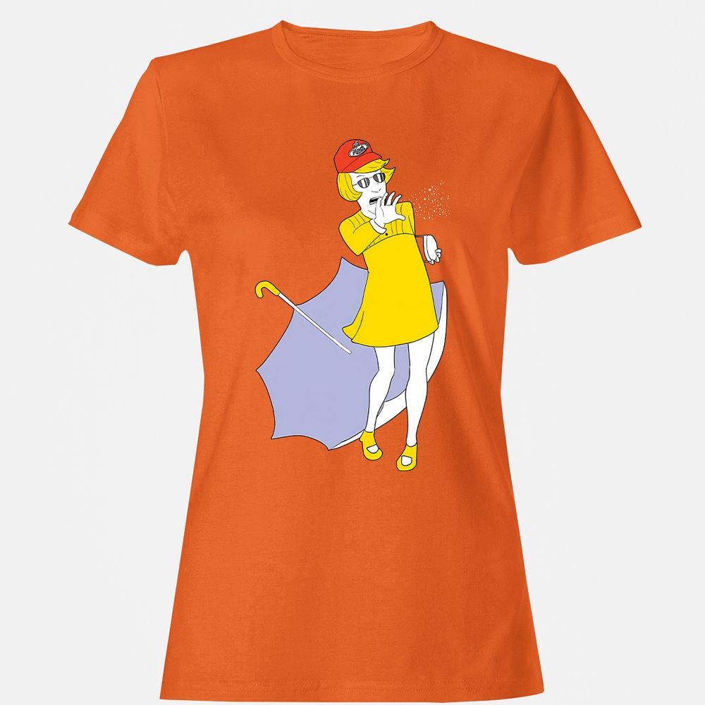 Women's T-Shirt - 657H72KX - Orange - 11