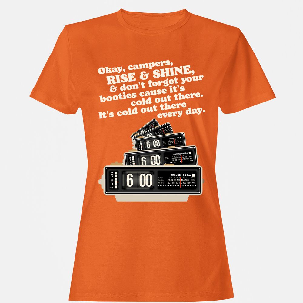Women's T-Shirt - B597QEYG - Orange - 11