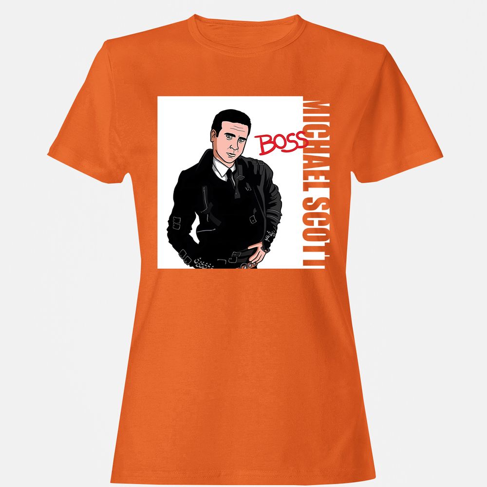 Women's T-Shirt - 4FYU7LHG - Orange - 11