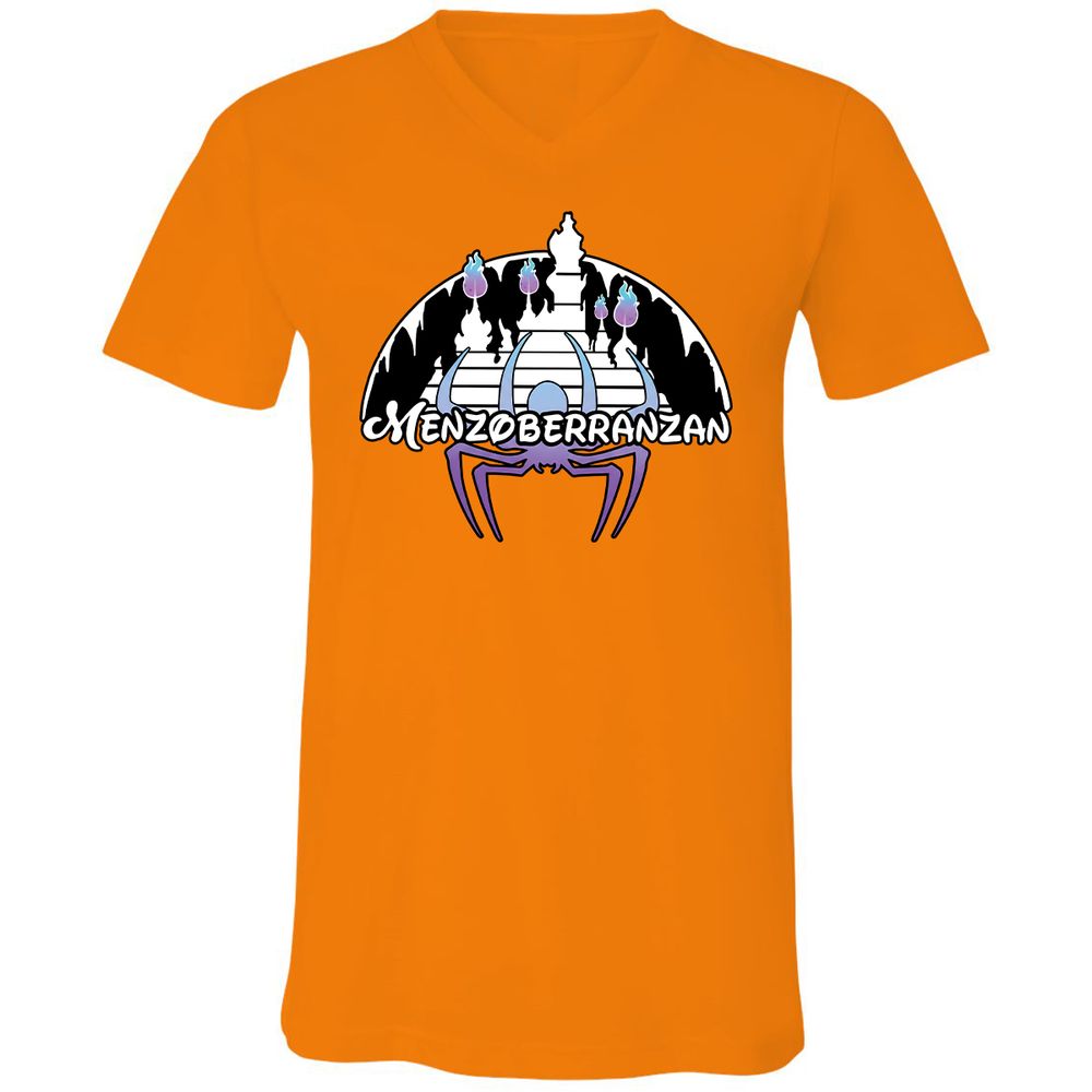 Unisex V-Neck T-Shirt - 61RZZJWE - Orange - 11
