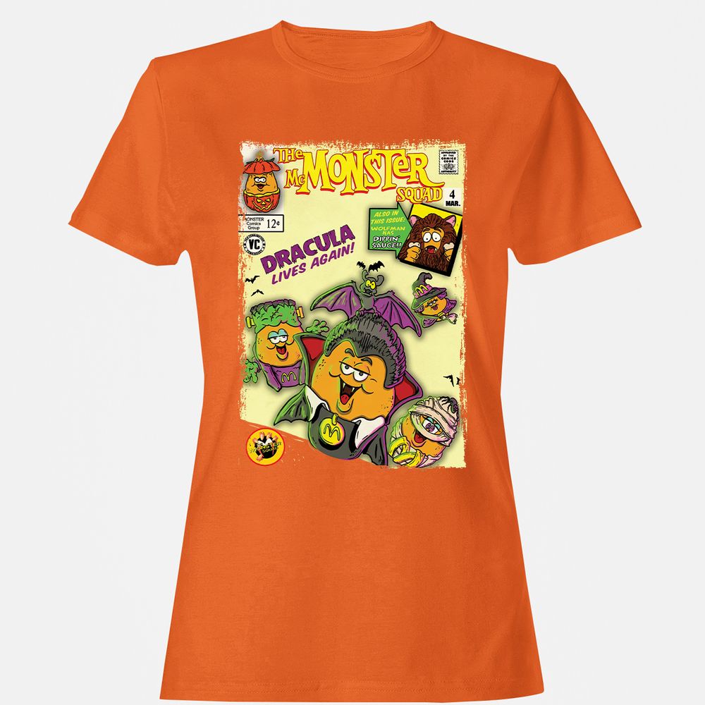 Women's T-Shirt - 7E26KNCE - Orange - 11