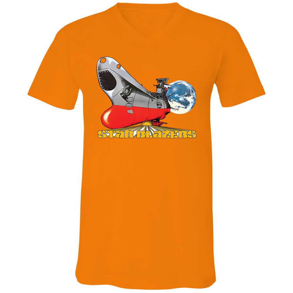 Unisex V-Neck T-Shirt - AX3AXGCB - Orange - 11