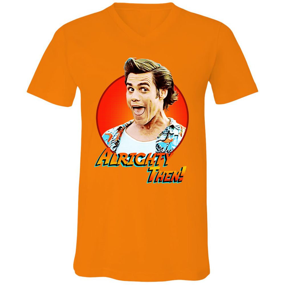 Unisex V-Neck T-Shirt - FW4C798Y - Orange - 11