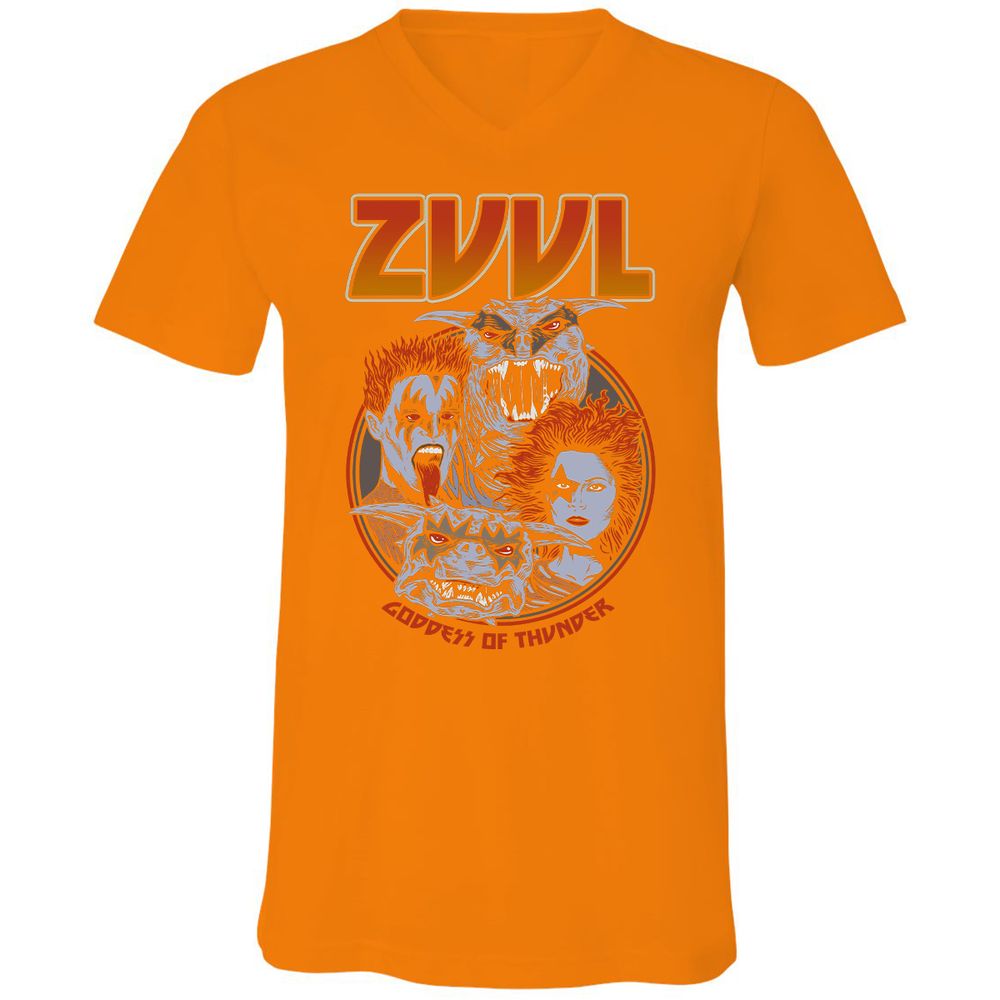 Unisex V-Neck T-Shirt - 3SGQC2ER - Orange - 11