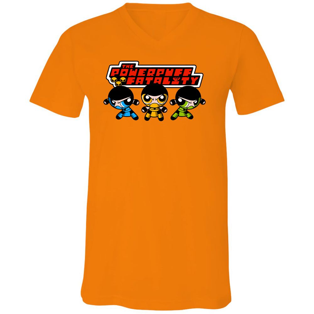 Unisex V-Neck T-Shirt - 3XM66BWP - Orange - 11