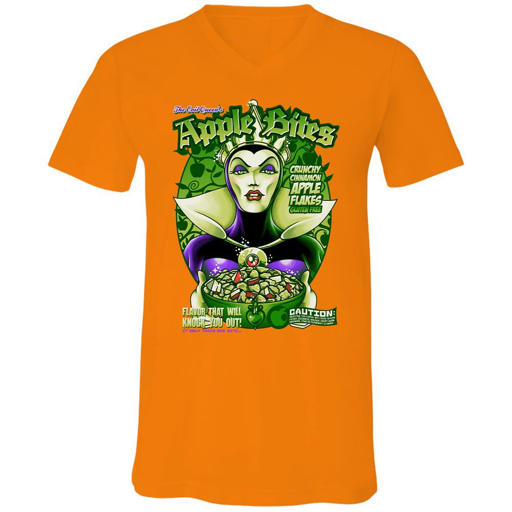 Unisex V-Neck T-Shirt - HWVTKASN - Orange - 11