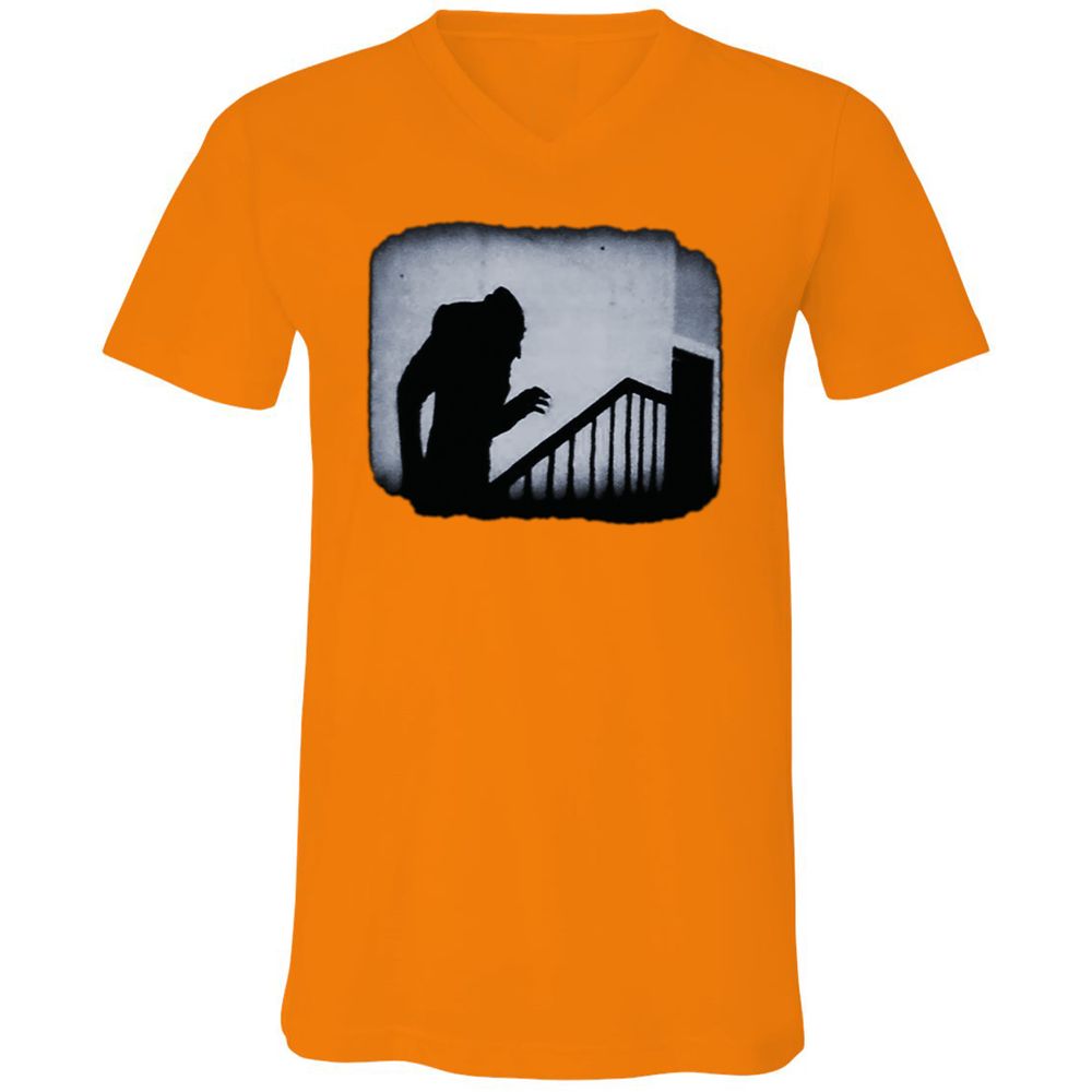 Unisex V-Neck T-Shirt - 2HDFAB66 - Orange - 11
