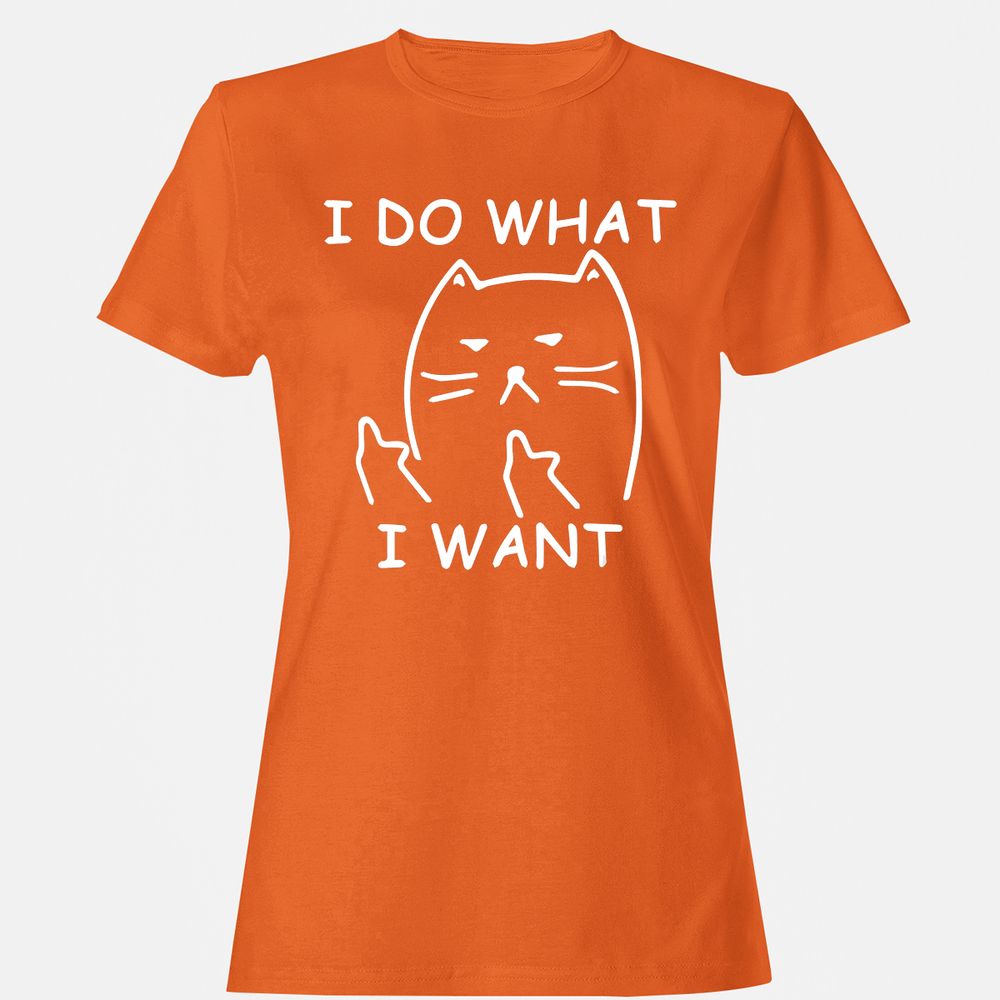 Women's T-Shirt - 4WC4KJDP - Orange - 11