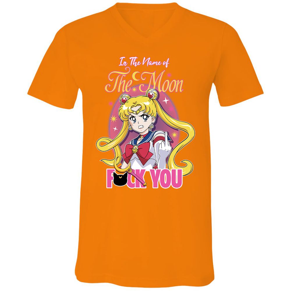 Unisex V-Neck T-Shirt - 2ASAKH56 - Orange - 11