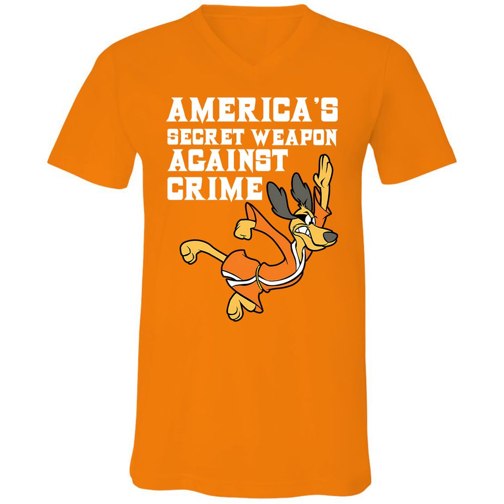 Unisex V-Neck T-Shirt - DTSYVF12 - Orange - 11