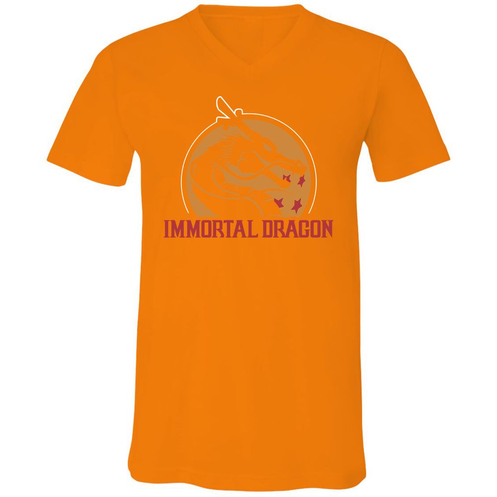 Unisex V-Neck T-Shirt - 958MAFT5 - Orange - 11