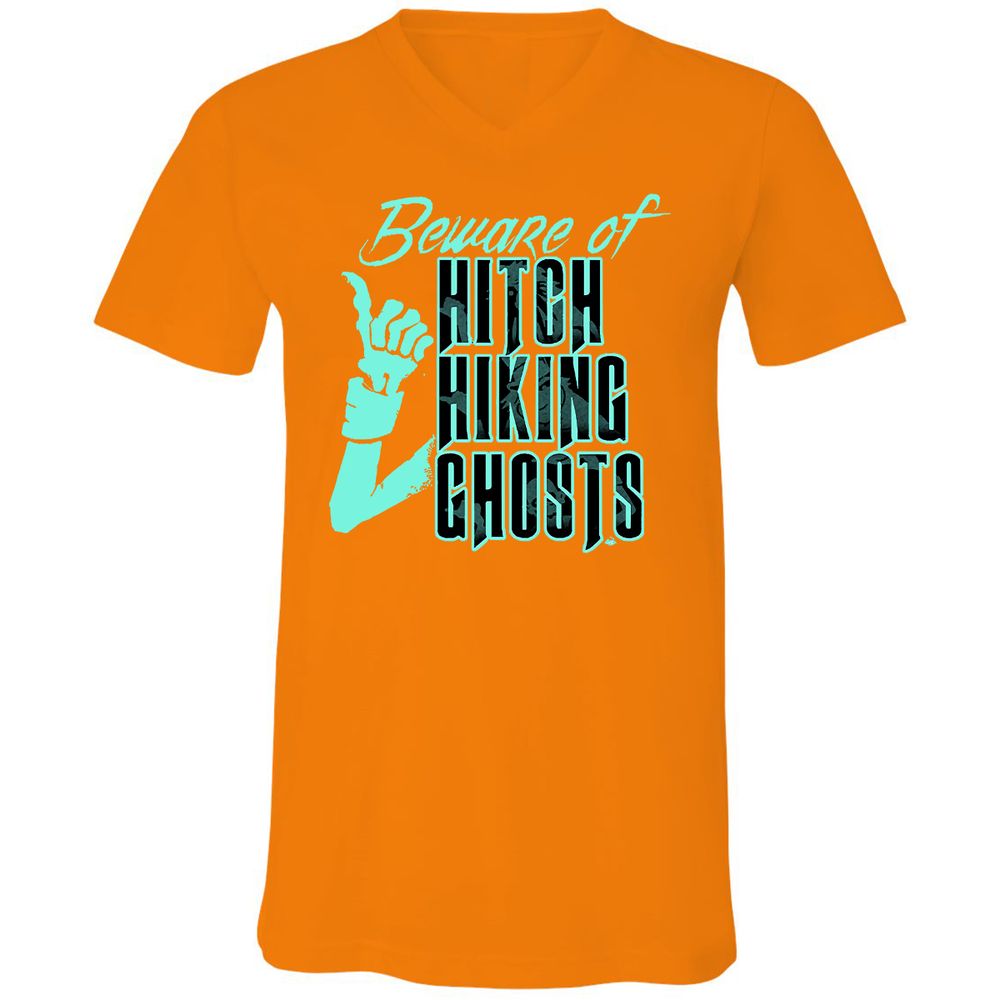 Unisex V-Neck T-Shirt - PAMSS76U - Orange - 11