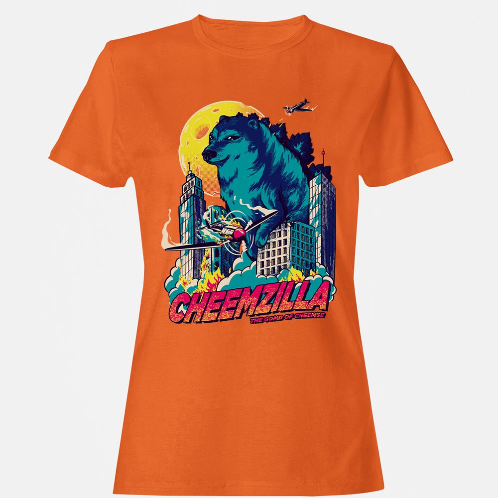 Women's T-Shirt - L333P5VJ - Orange - 11