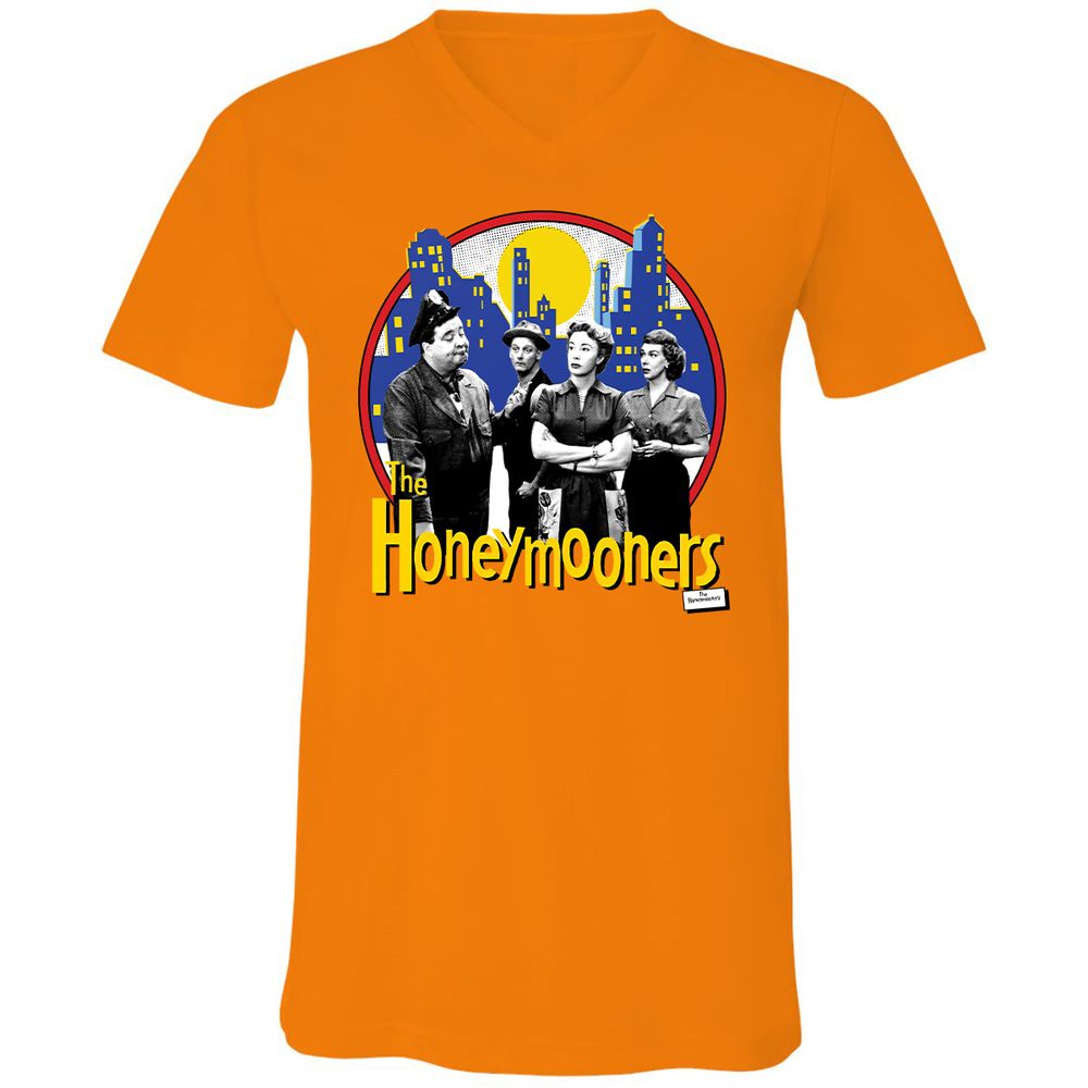 Unisex V-Neck T-Shirt - R1NDUA3N - Orange - 11