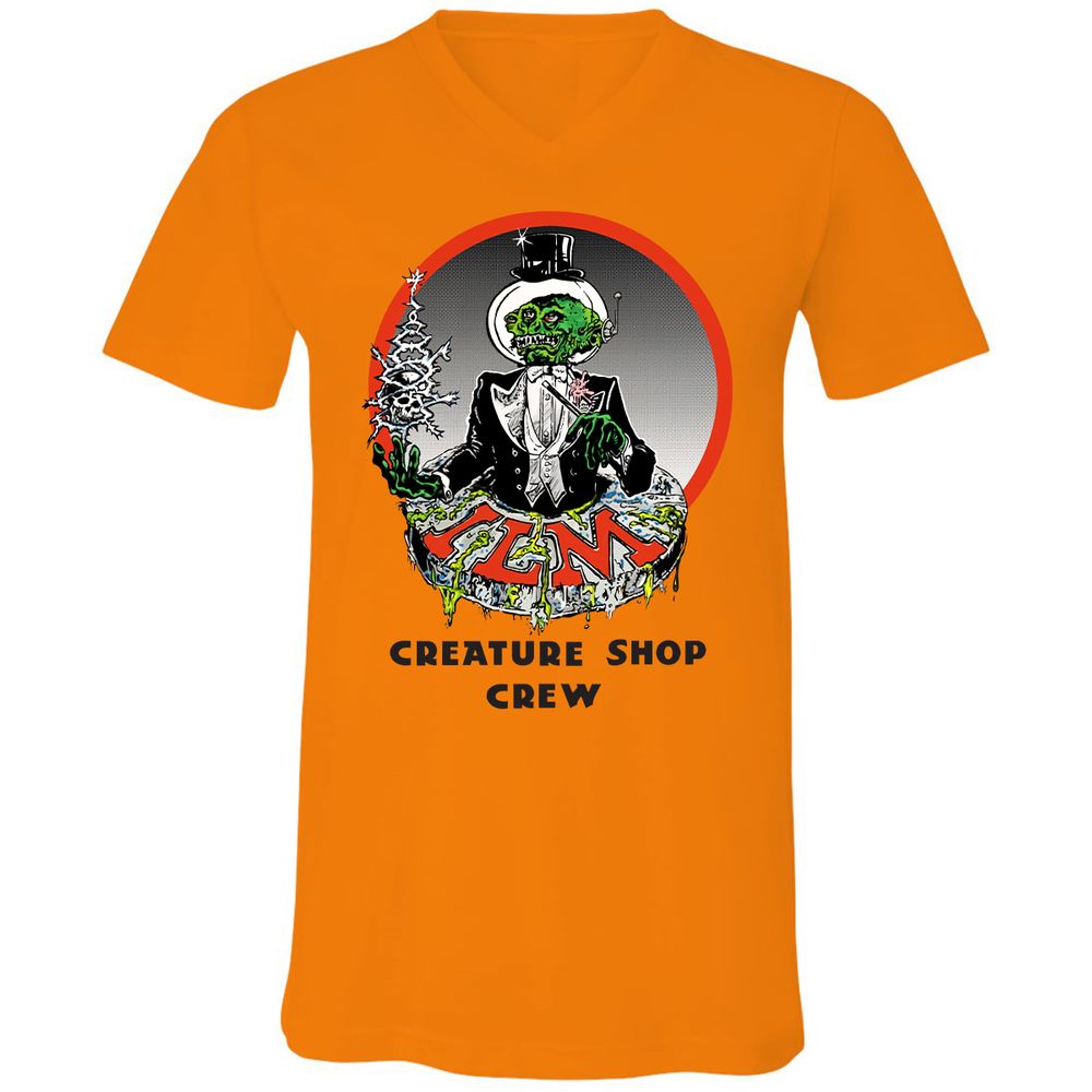 Unisex V-Neck T-Shirt - N8RYYYKM - Orange - 11