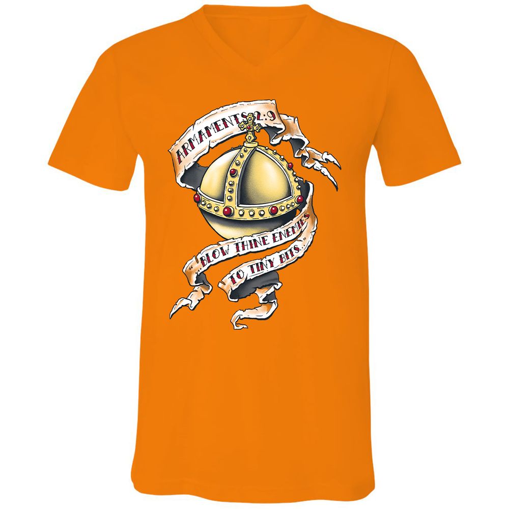 Unisex V-Neck T-Shirt - GUFTG1GP - Orange - 11