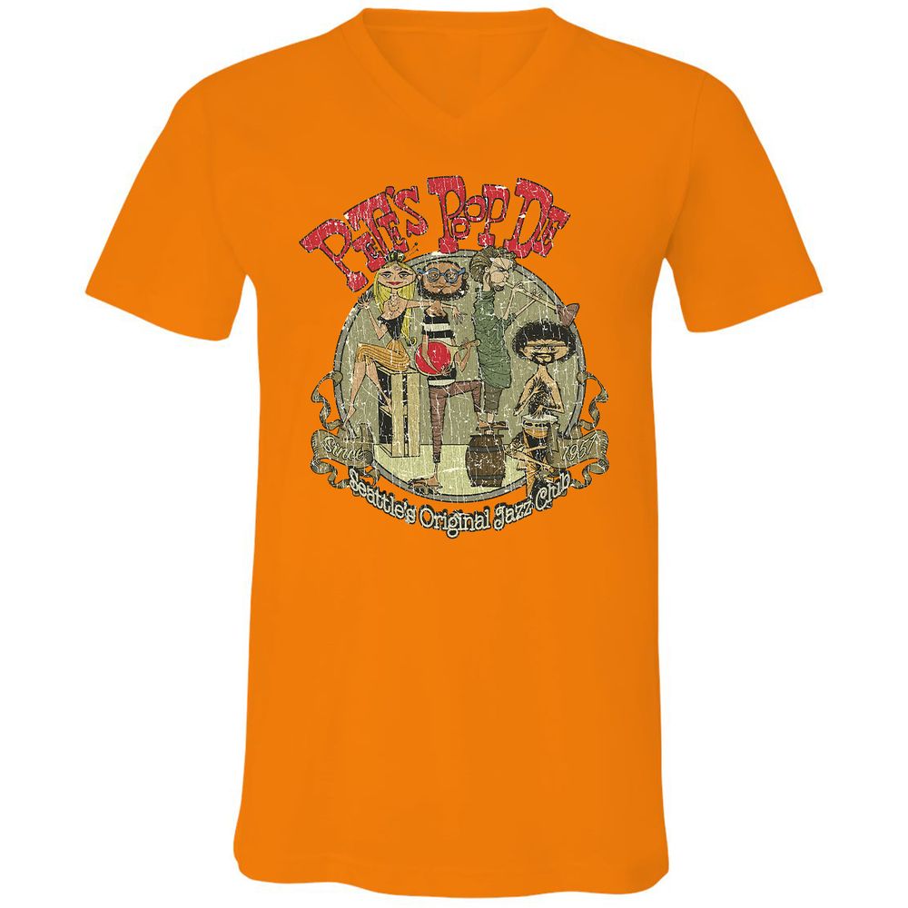 Unisex V-Neck T-Shirt - A6M3N51N - Orange - 11