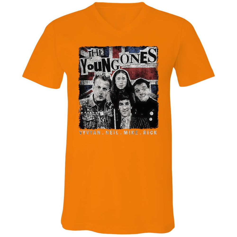 Unisex V-Neck T-Shirt - VNVWR2SW - Orange - 11