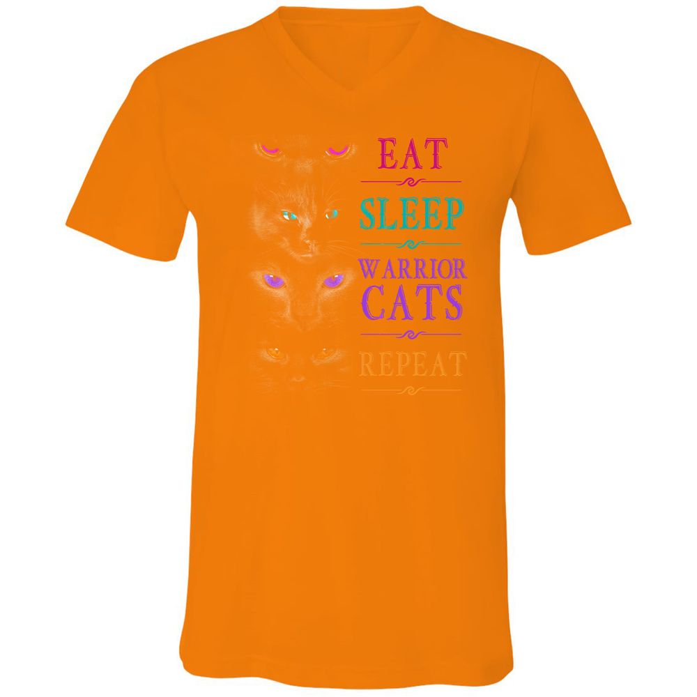 Unisex V-Neck T-Shirt - 537PELPV - Orange - 11