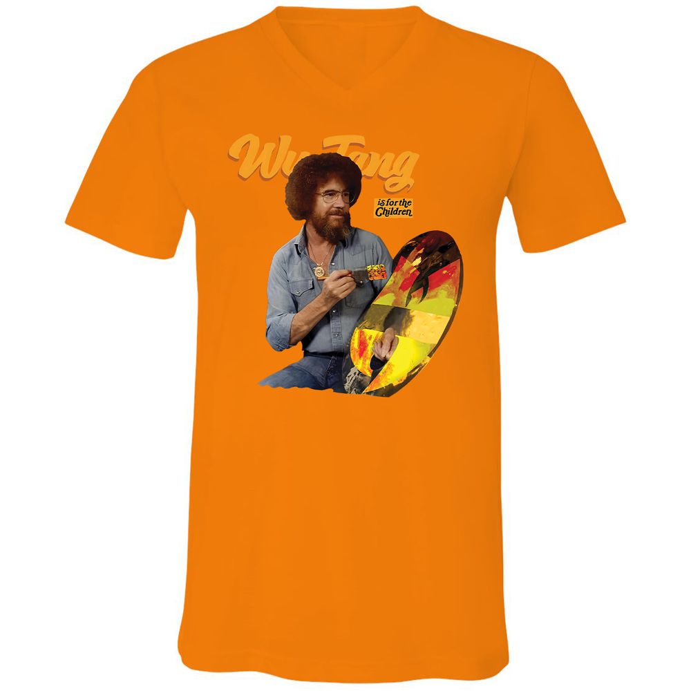 Unisex V-Neck T-Shirt - 14APS857 - Orange - 11