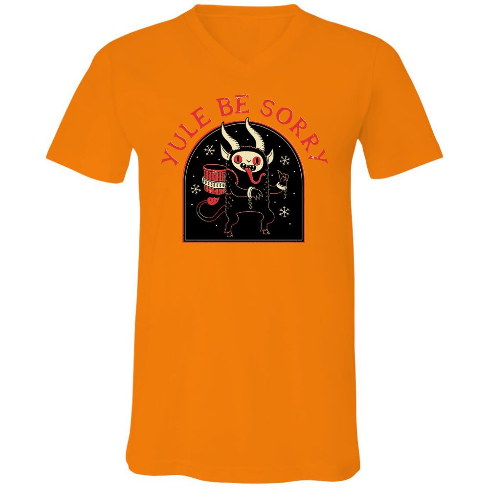 Unisex V-Neck T-Shirt - AU6GV39A - Orange - 11