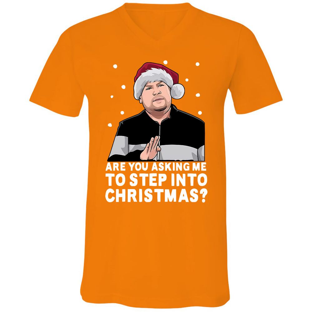 Unisex V-Neck T-Shirt - RRBHGW47 - Orange - 11