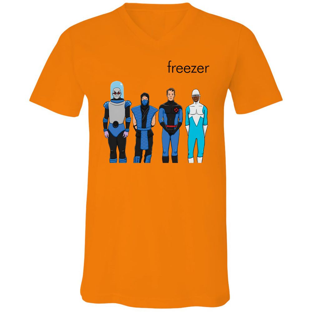 Unisex V-Neck T-Shirt - V25R899L - Orange - 11
