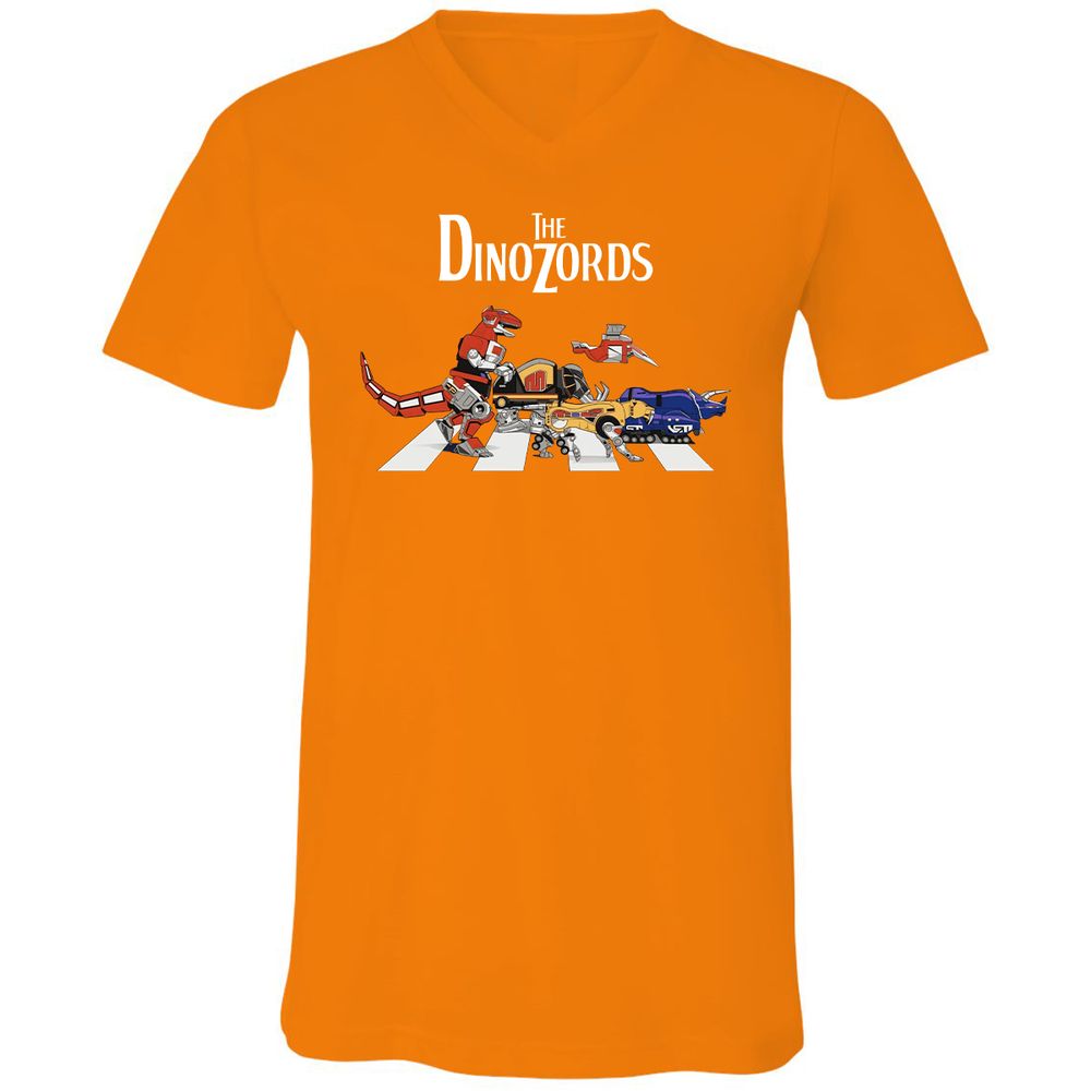 Unisex V-Neck T-Shirt - R5CUXNZS - Orange - 11