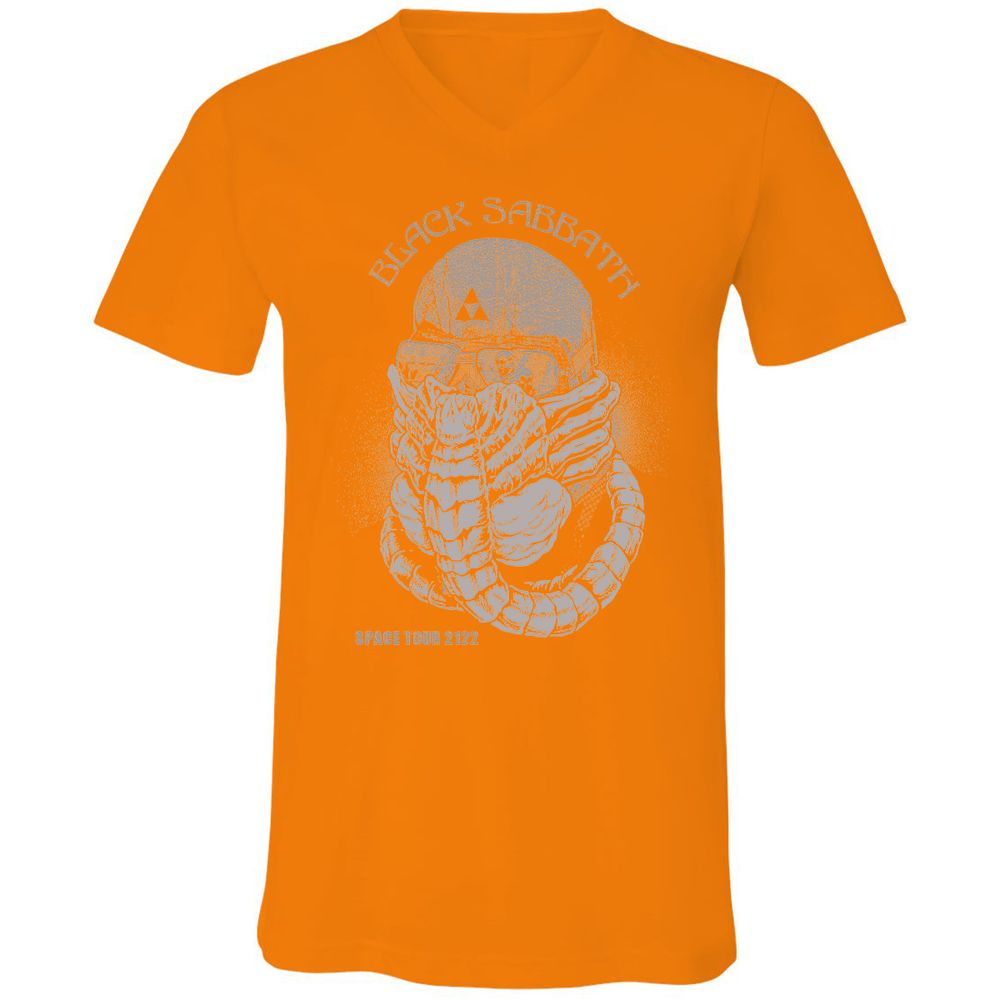Unisex V-Neck T-Shirt - LQ8MRMA3 - Orange - 11