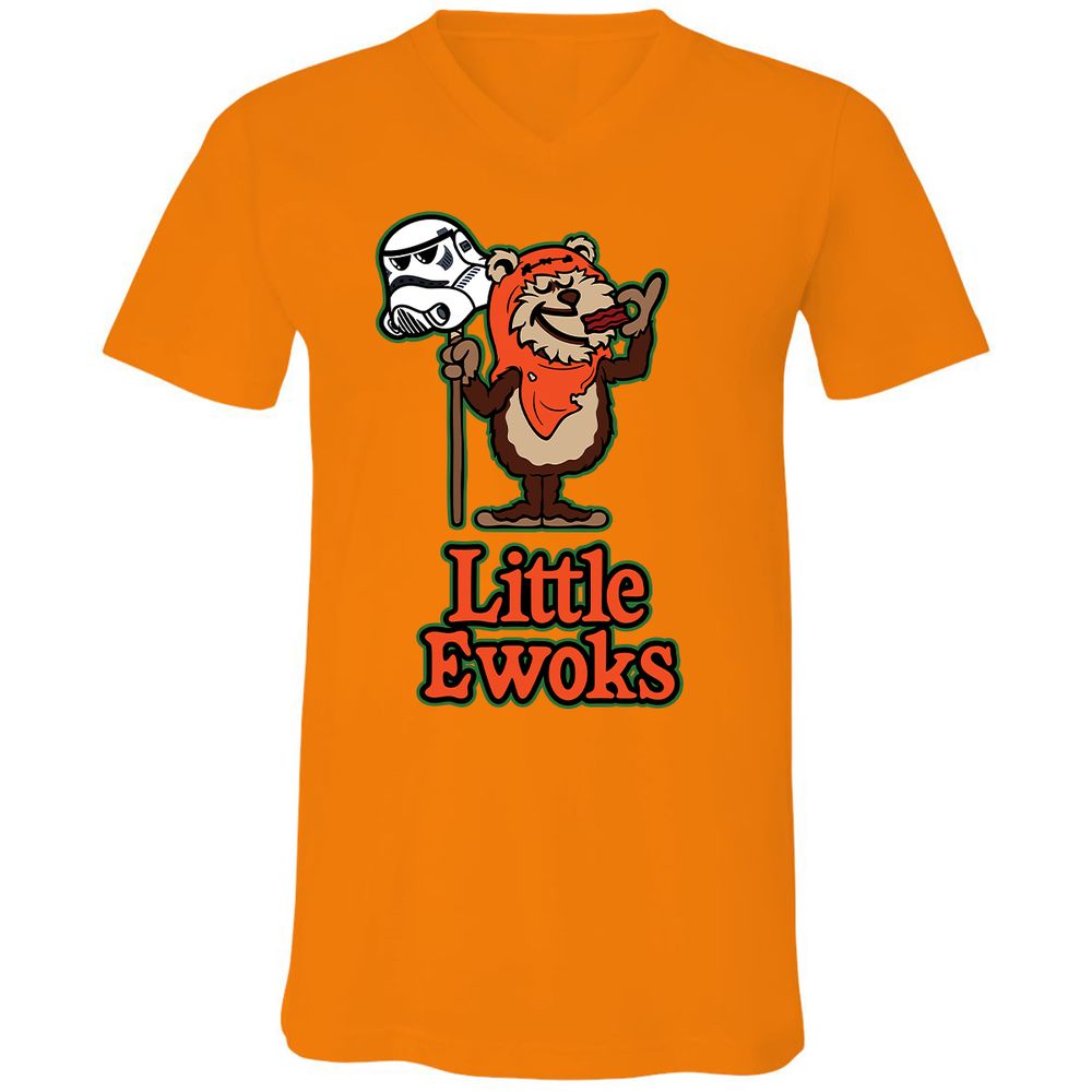 Unisex V-Neck T-Shirt - U4CDFAC2 - Orange - 11