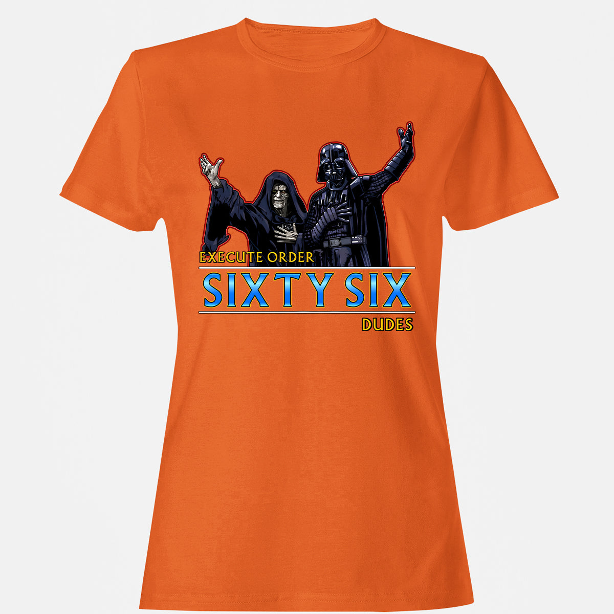 Women's T-Shirt - S6XLK74G - Orange - 11