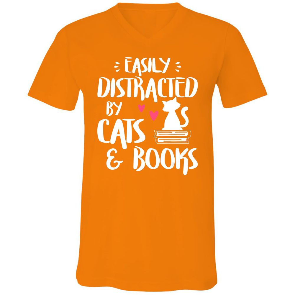 Unisex V-Neck T-Shirt - ERV53A22 - Orange - 11