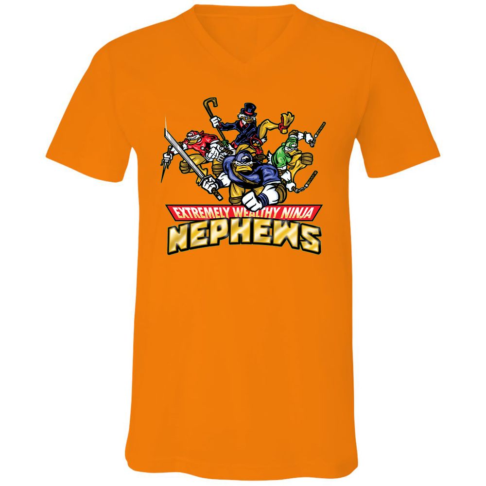 Unisex V-Neck T-Shirt - VZZY31PT - Orange - 11