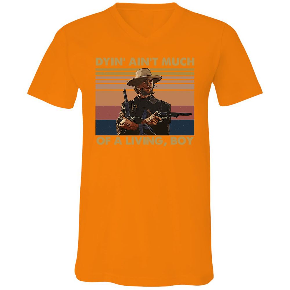Unisex V-Neck T-Shirt - 2ZWNTPCW - Orange - 11