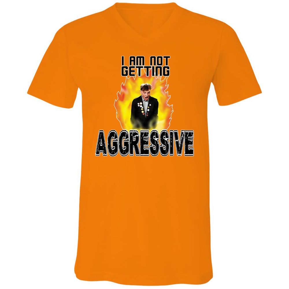 Unisex V-Neck T-Shirt - FMAZ4X5L - Orange - 11