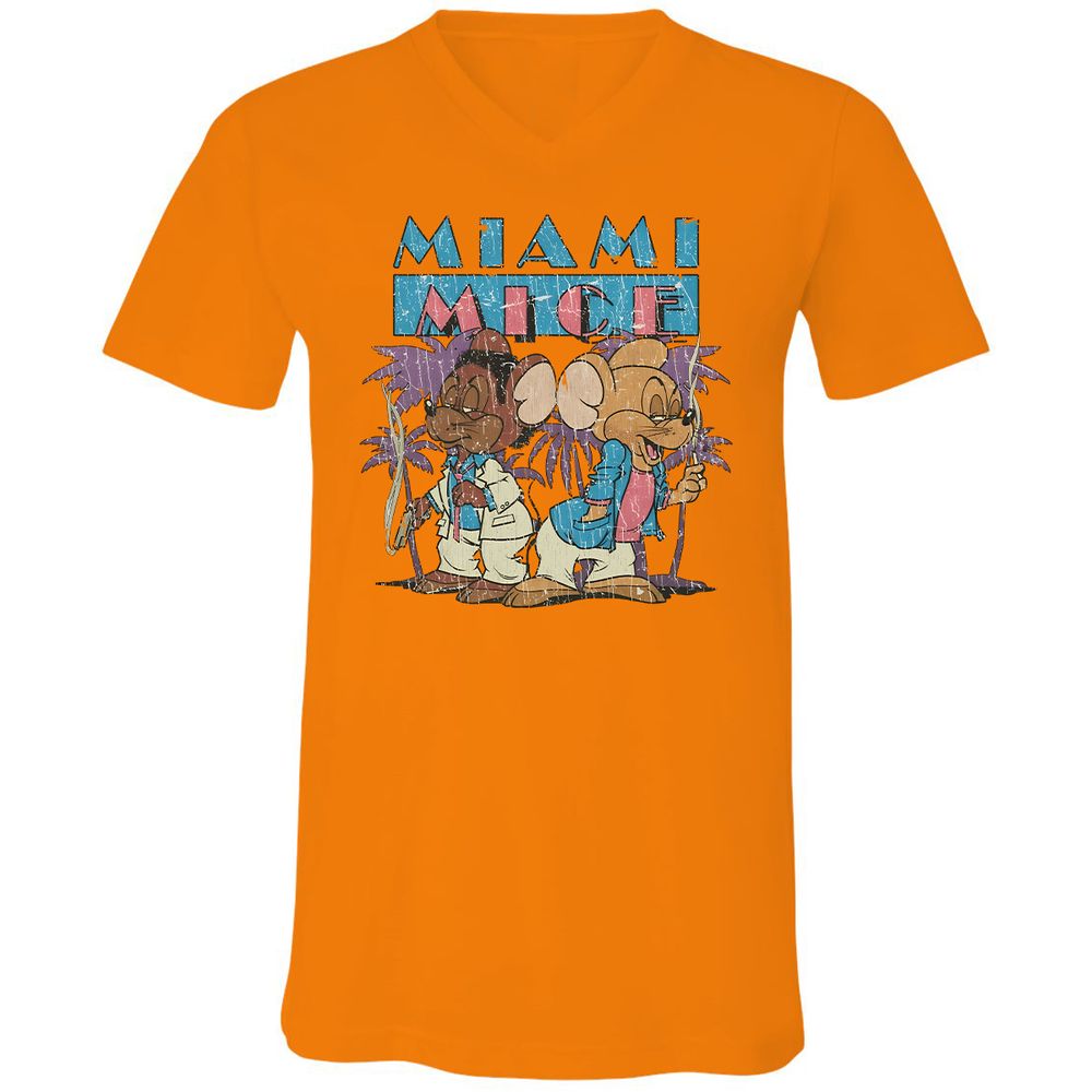 Unisex V-Neck T-Shirt - A83S47WY - Orange - 11