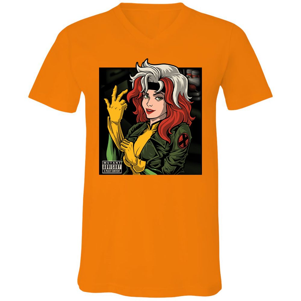 Unisex V-Neck T-Shirt - P4982FDN - Orange - 11