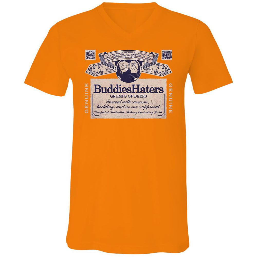 Unisex V-Neck T-Shirt - T6VUDP3H - Orange - 11
