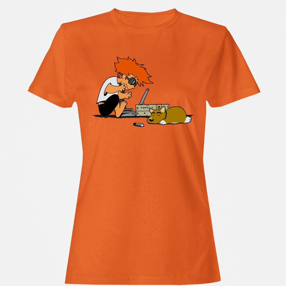 Women's T-Shirt - LX6C7821 - Orange - 11