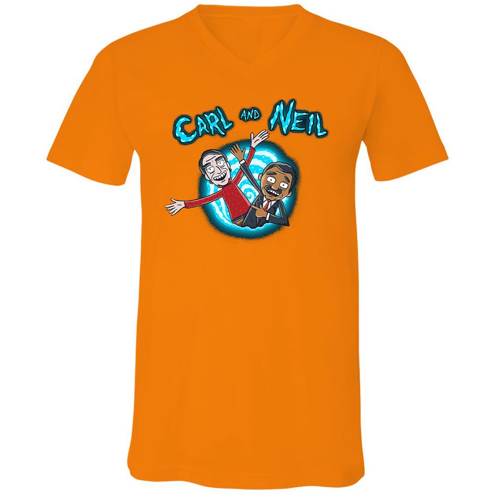 Unisex V-Neck T-Shirt - 6GF2NGBS - Orange - 11