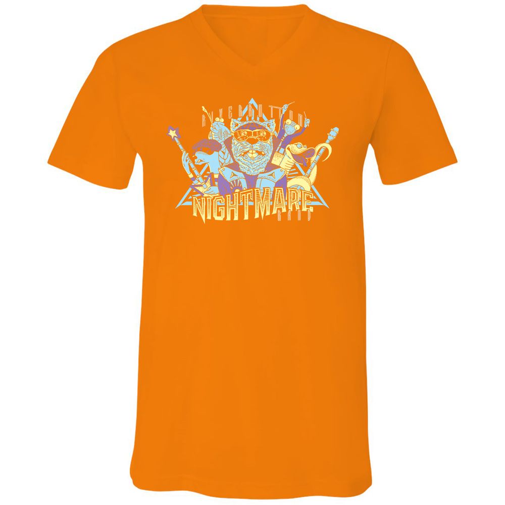 Unisex V-Neck T-Shirt - 3NJR17NU - Orange - 11